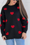 Heart Embroidery Knitting Sweater