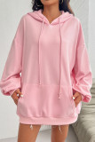 Pink Kangaroo Pockets Hoodie