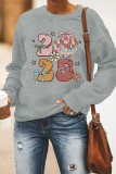 New Year 2025 Print Graphic Sweatshirt