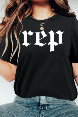 Rep Print Graphic Top