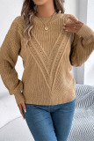 Eyelet Knitting Sweater