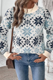 Jacquard Pullover Knitting Sweater