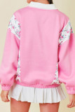 Pink Floral Sweatshirt