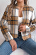 Front Open Plaid Short Jacket