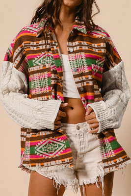 Knitting Sleeves Aztec Jacket