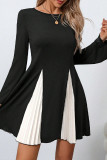 Black and White Splicing Dress