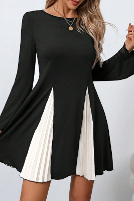 Black and White Splicing Dress