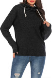 Solid Color Funnel Neck Knitting Top
