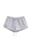 Stripes High Waist Shorts