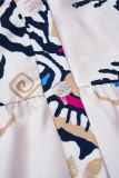 Vintage Ethnic Print Dress