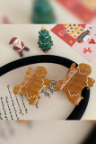 Gingerbread Man Christmas Hair Clip