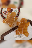 Gingerbread Man Christmas Hair Clip