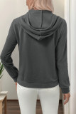Butterfly Pattern Fleece Hoodie Sweatshirt