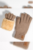 Fleece Warm Knitting Gloves