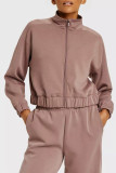 Pink Short Coat and Pants Set
