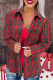 Red Plaid Long Sleeves Shirt