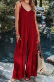Red Spaghetti One Piece Jumpsuit