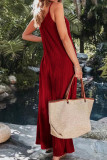 Red Spaghetti One Piece Jumpsuit