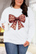 Plus Size Bowknot Love Print Top