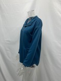 Solid Color Half Zipper Sweatshirt Hoodie
