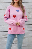 Valentine Heart Knitting Sweater