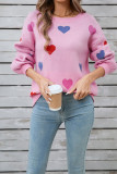 Valentine Heart Knitting Sweater