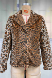Leopard Fleece Coat