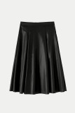 PU Leather Skirt Dress
