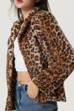 Leopard Fleece Coat
