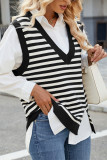 Stripes V Neck Sweater Vest