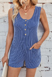 Sleeveless One Piece Romper