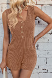 Sleeveless One Piece Romper