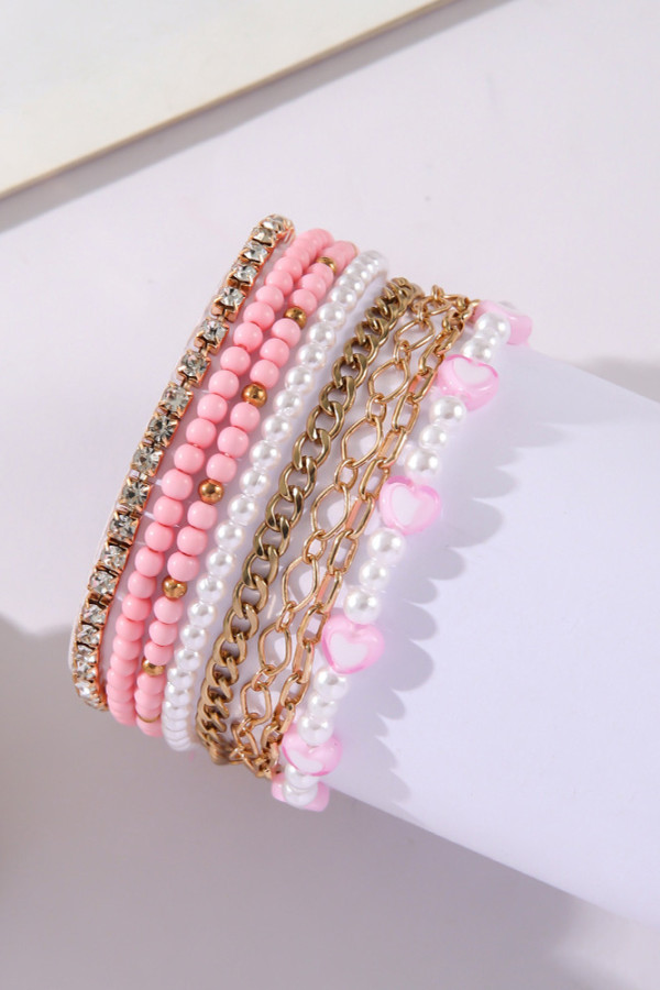 Valentine Beads Bracelet Set