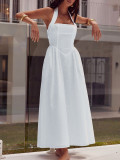 Halter Neck Sleeveless Dress