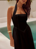 Halter Neck Sleeveless Dress