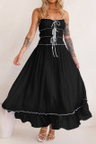 Spaghetti Ruffle Maxi Dress