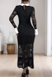 Black Lace Long Dress