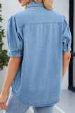 Blue Denim Button Up Shirt