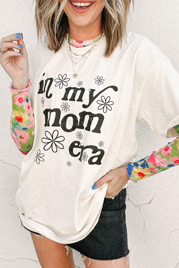 Jet Stream In My mom Era Graphic Loose Casual Tee