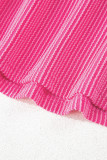 Multicolour Corded Colorblock Crewneck Tee