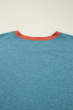 Dusk Blue Kind People are My Kind People Graphic Oversized Tee