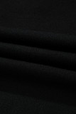 Black Pearl Bow Necklace Embellished Short Sleeve Knitted T Shirt