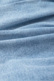 Myosotis Bubble Hem Denim Mini Skirt
