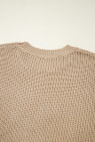 Parchment Western Cowboy Embroidery Round Neck Sleeveless Sweater
