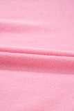 Bonbon Colorblock Bow V-Shape Cut Back Short Sleeve Sweater