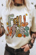 White FALL VIBES Cotton Blend Casual T Shirt