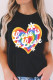 Black Love is Love Rainbow Heart Graphic Crewneck Tee