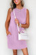 Phalaenopsis Mineral Wash Tank Mini Dress with Pockets