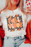 White FALL VIBES Cute Graphic Heat Transfer Tee