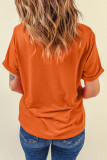 Orange SPOOKY Bats Halloween Graphic T Shirt
